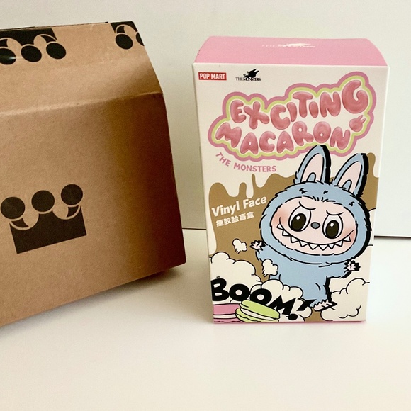 Authentic Labubu Exciting Macaron Series SESAME BEAN Plush Pendant SEALED - Picture 5 of 14